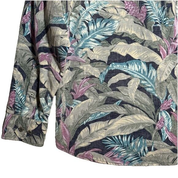 Tommy Bahama Men's Coastline Cord Lush Vines Leaf Print Corduroy Button Down XXL - Picture 13 of 16